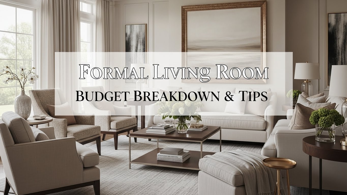Formal Living Room Budget Breakdown & Tips