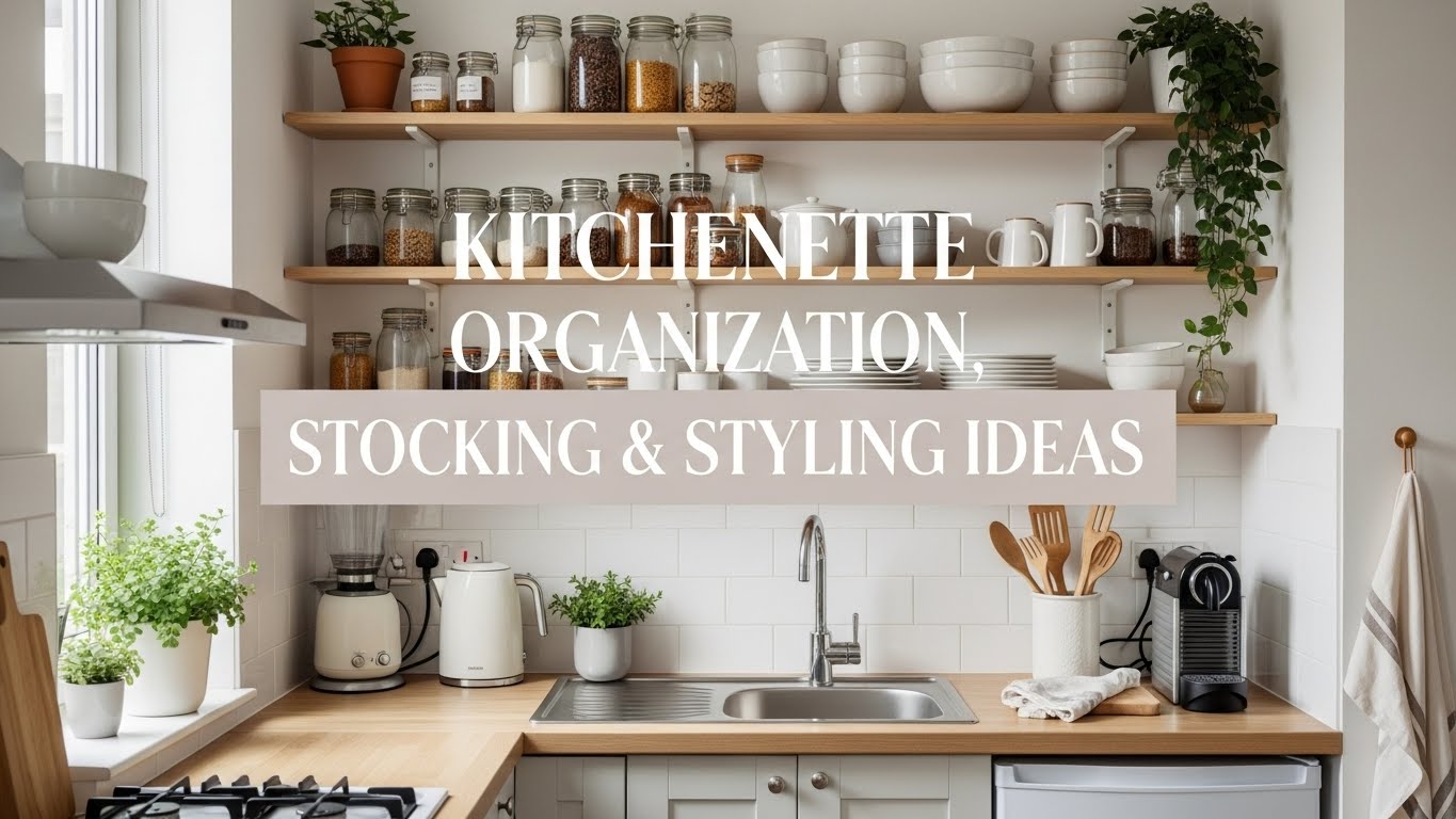 Kitchenette Organization, Stocking & Styling Ideas