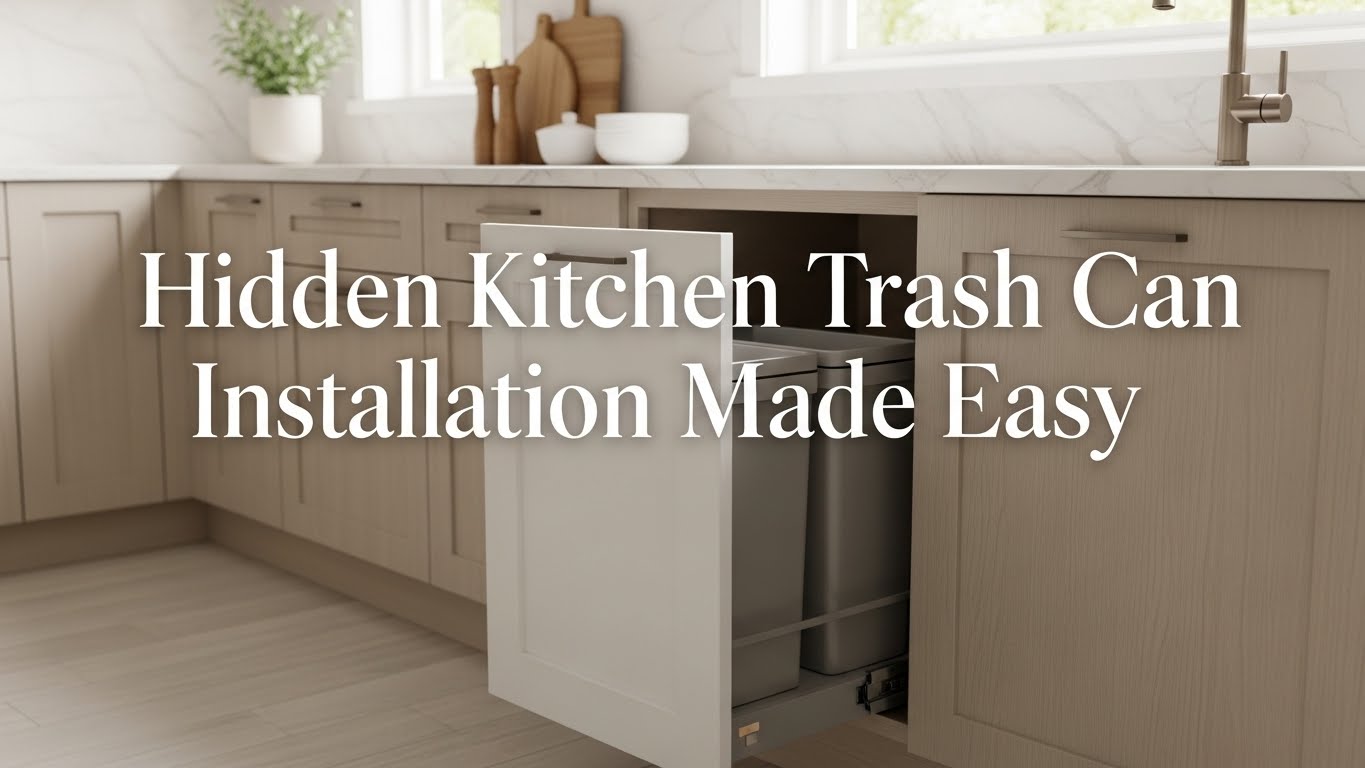 Hidden Kitchen Trash Can Installation Made Easy